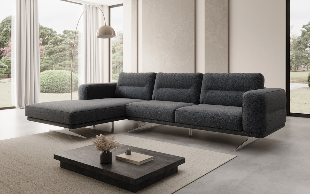 Designer L Sofa Torino in Bouclé