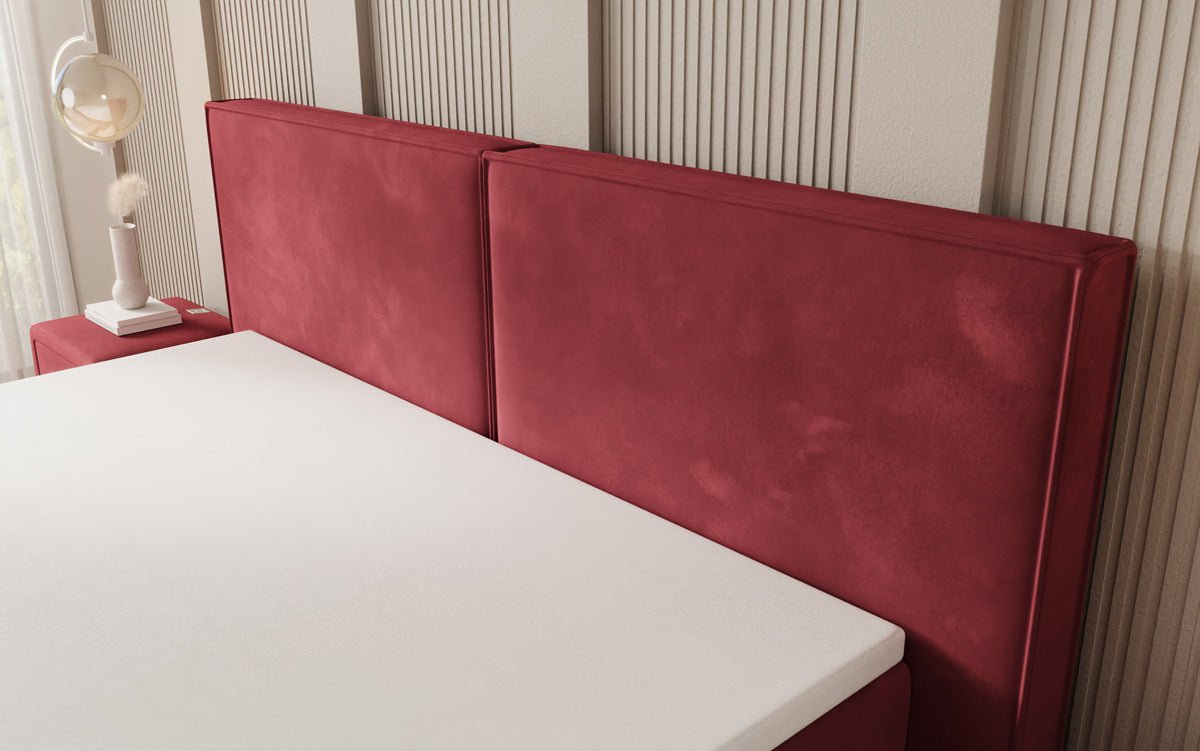 Boxspringbett Ophelia mit Schwebeoptik in Samt