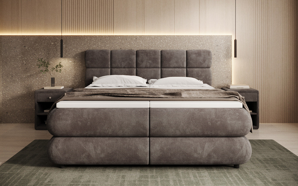 Boxspringbett Relana - elektrisch verstellbar in Cord