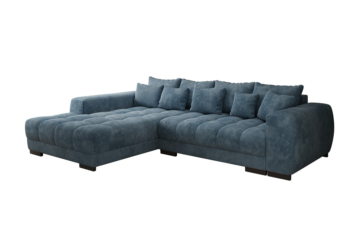 Designer Sofa Balu mit Schlaffunktion und Stauraum in Cord