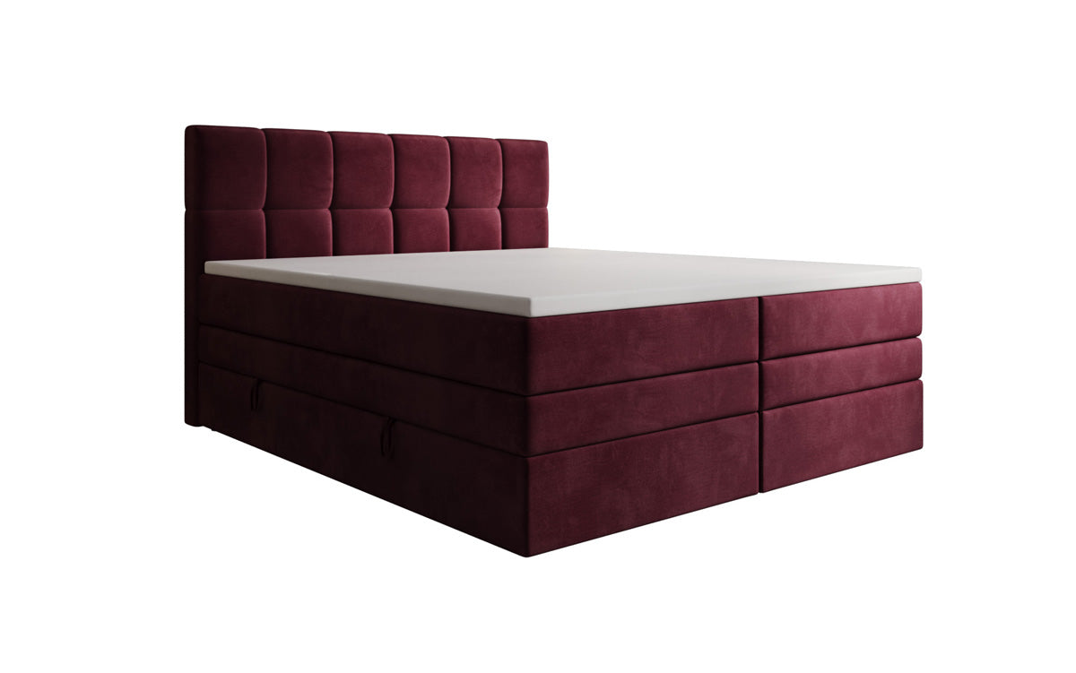 Boxspringbett Windsor mit Stauraum in Samt