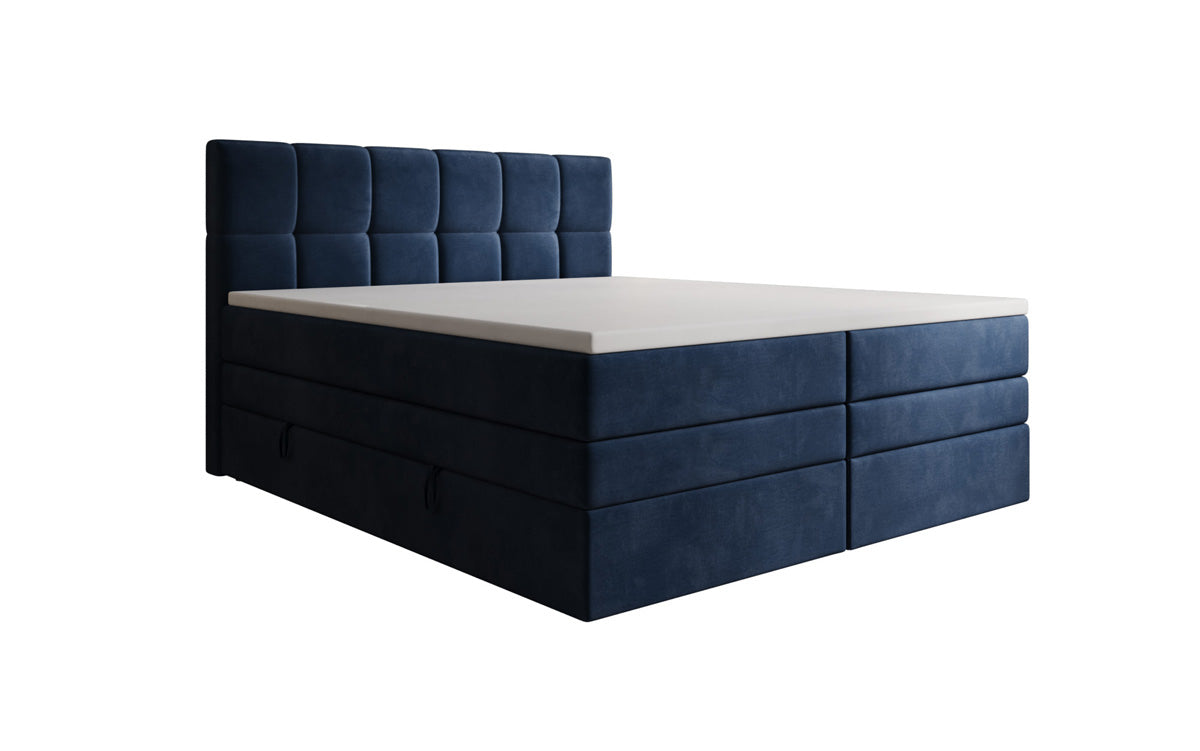 Boxspringbett Windsor mit Stauraum in Samt