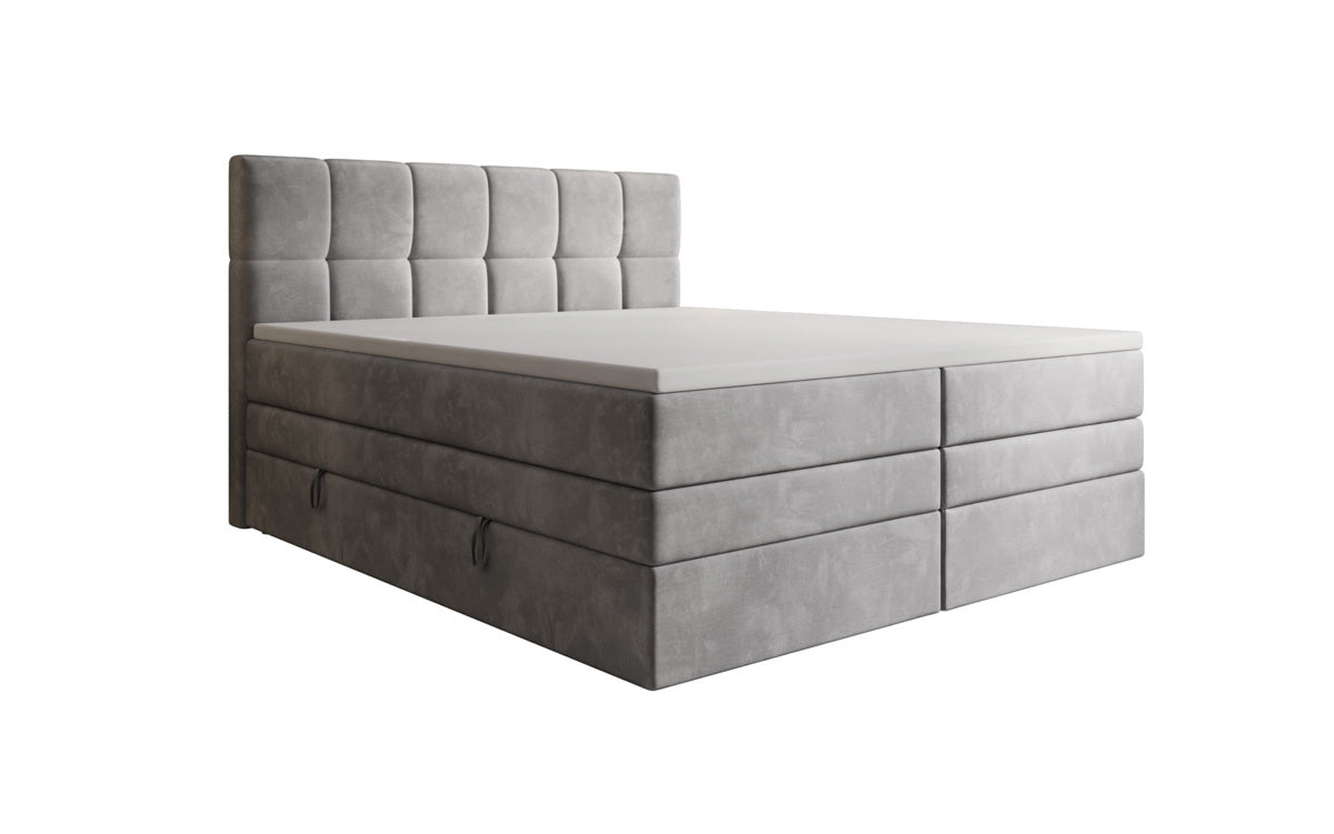 Boxspringbett Windsor mit Stauraum in Samt