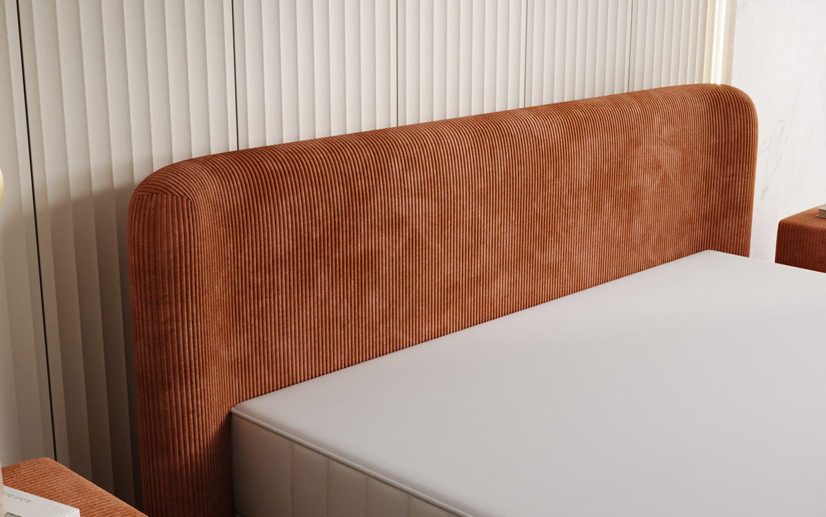 Designer Polsterbett Enna in Cord