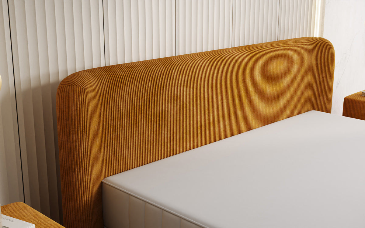 Designer Polsterbett Enna in Cord