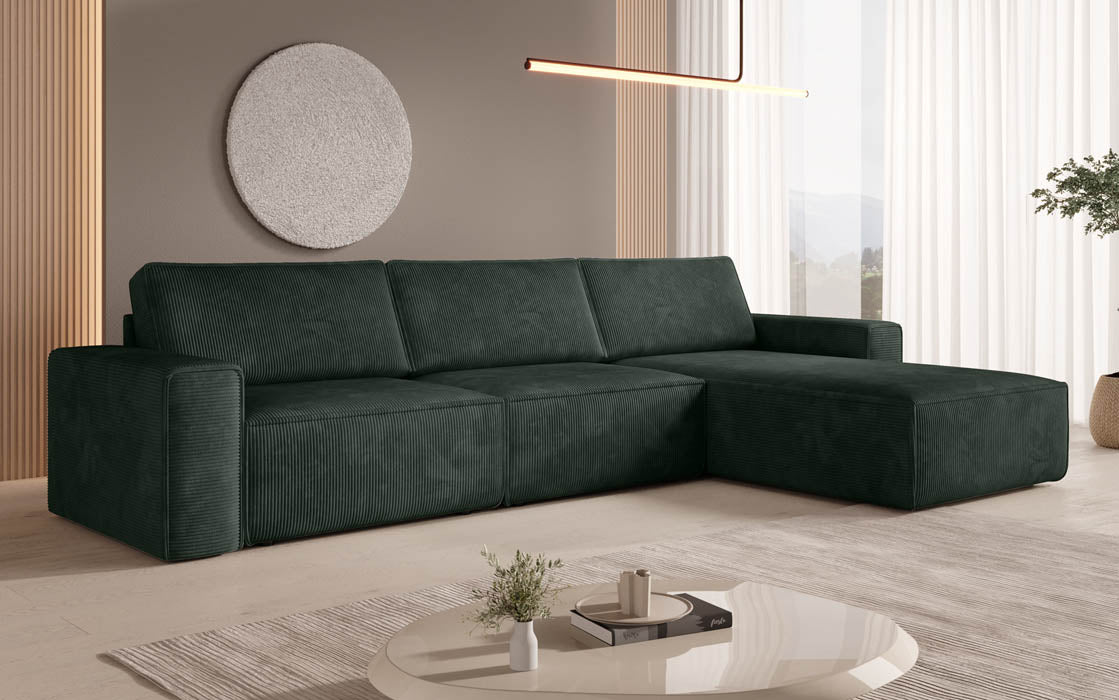 Modulares Ecksofa Yuma L aus Cord