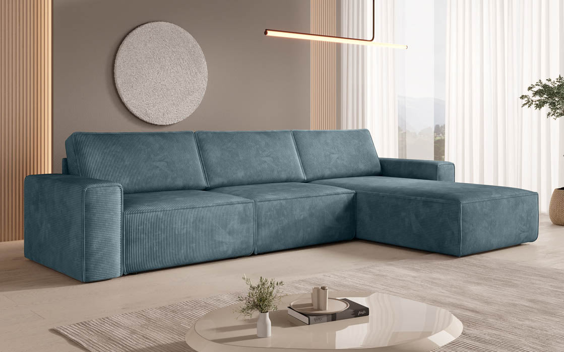 Modulares Ecksofa Yuma L aus Cord