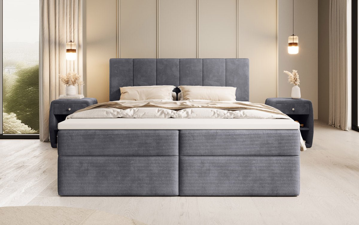 Boxspringbett Aurelia Cord mit Stauraum