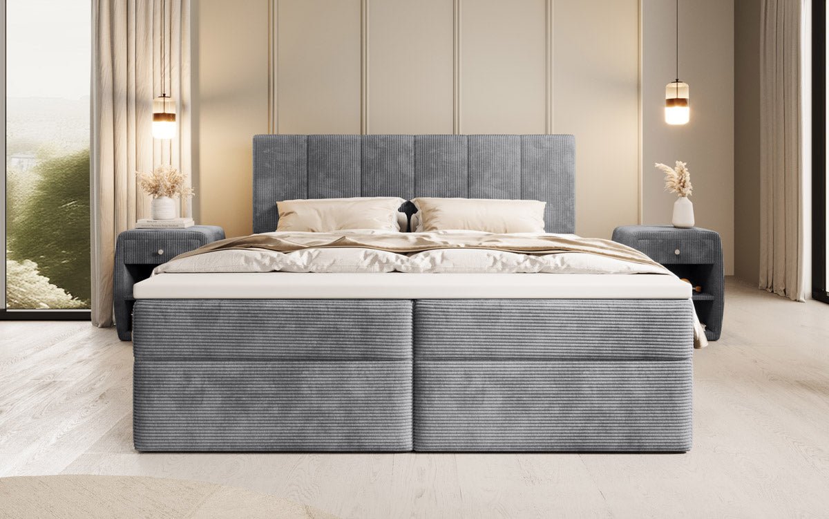 Boxspringbett Aurelia Cord mit Stauraum