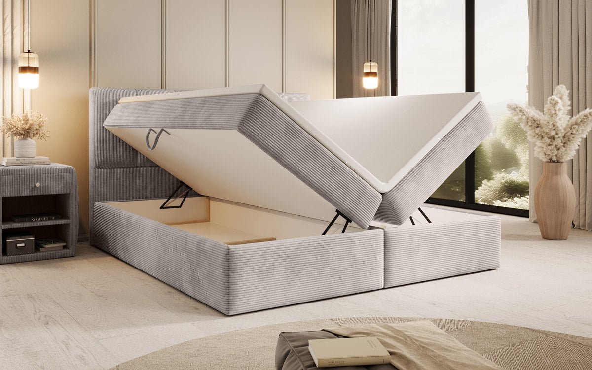 Boxspringbett Aurelia Cord mit Stauraum