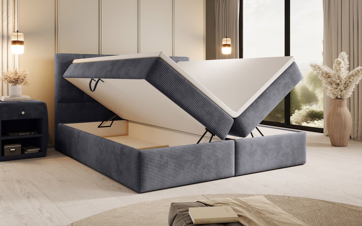 Boxspringbett Aurelia Cord mit Stauraum
