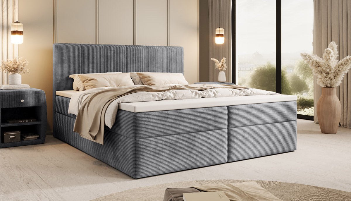 Boxspringbett Aurelia Cord mit Stauraum