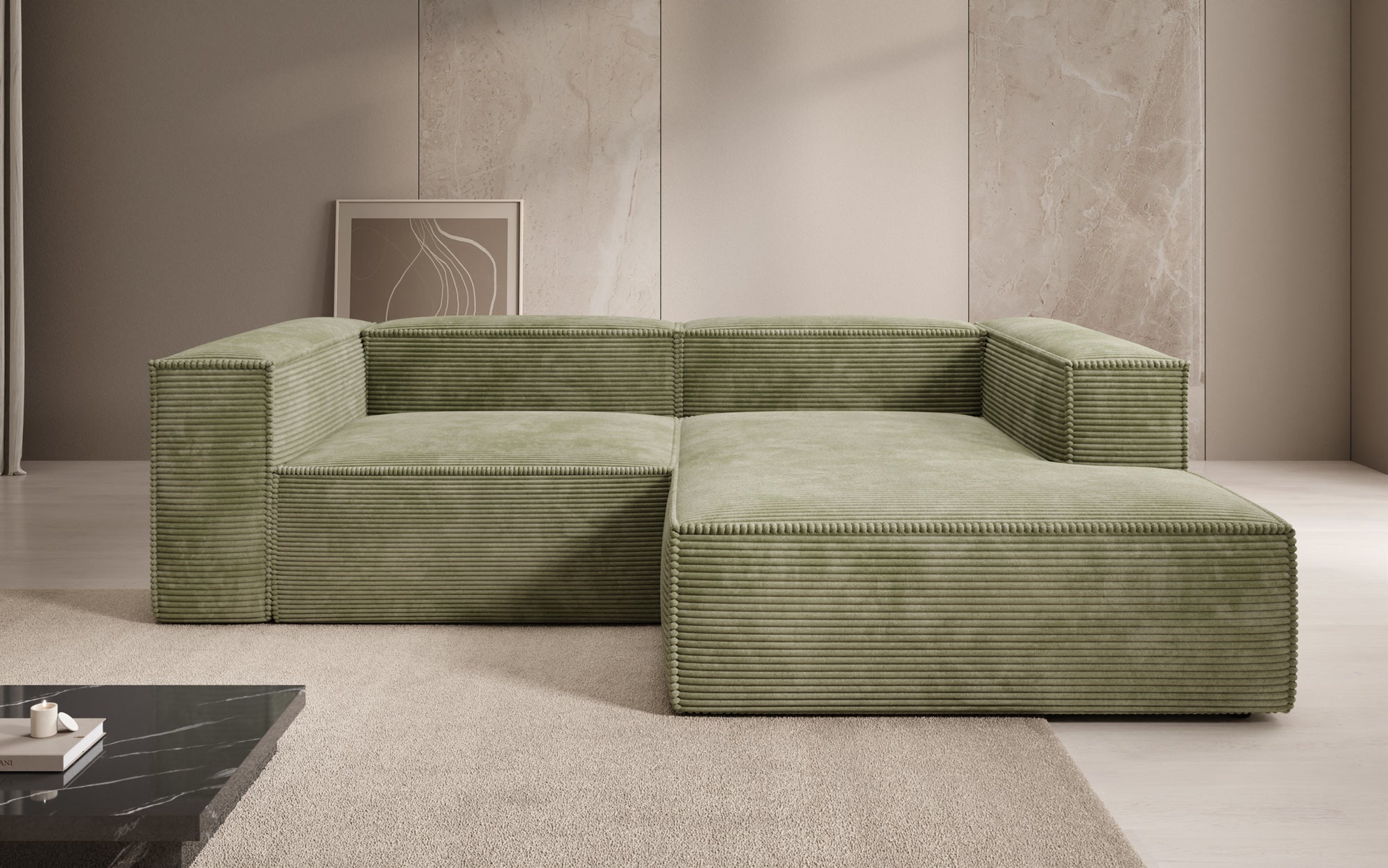 Designer Sofa Lesley L Mini in Cord