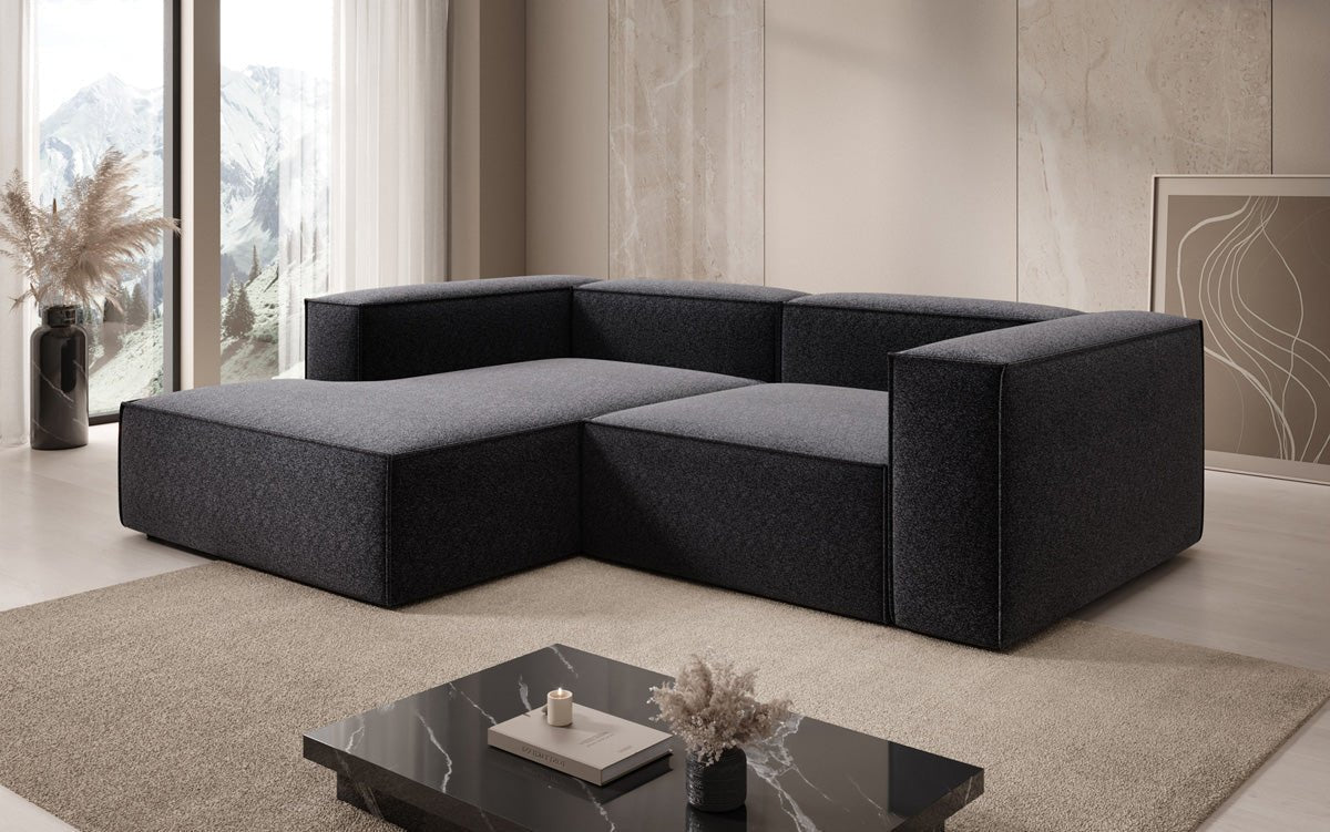 Designer Sofa Lesley L Mini in Strukturstoff