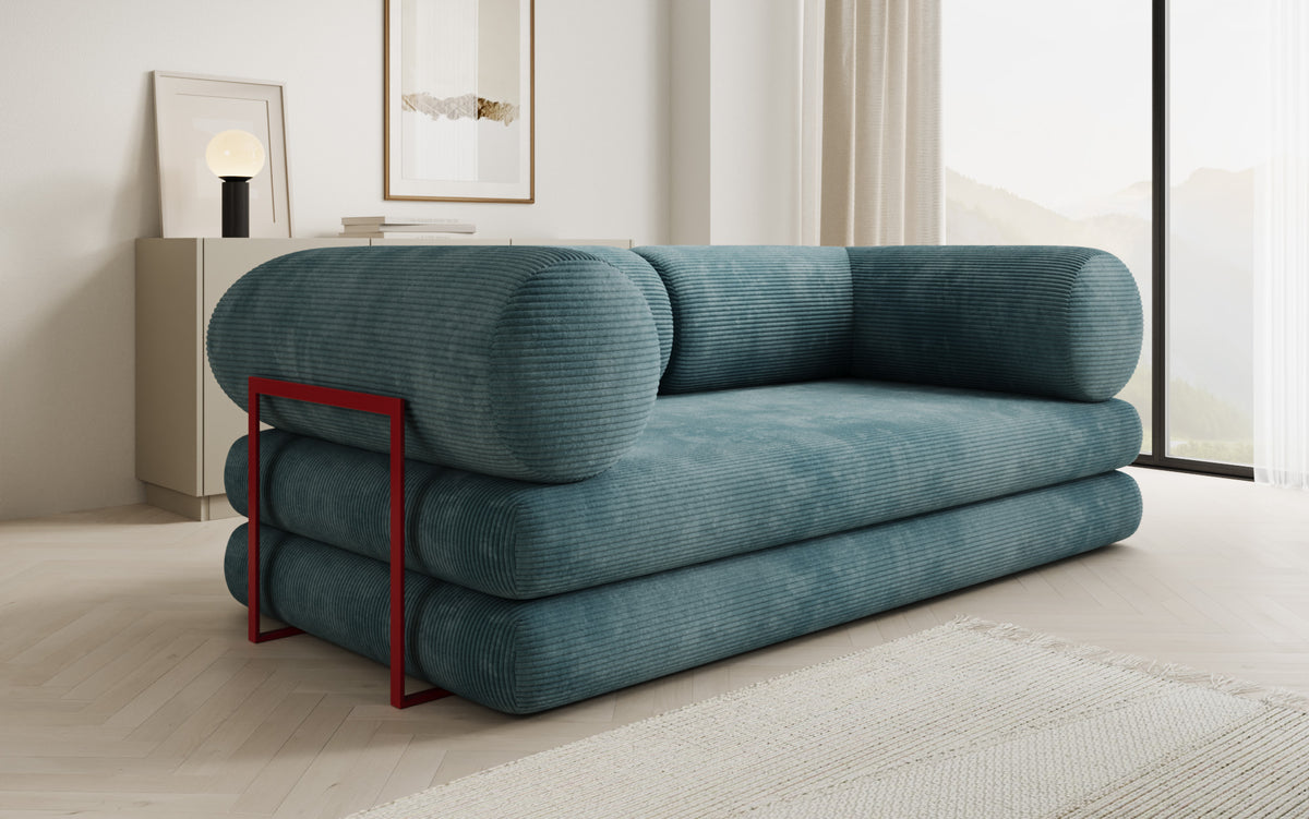 Designer Sofa Lazy Tube 3 Sitzer in Cord
