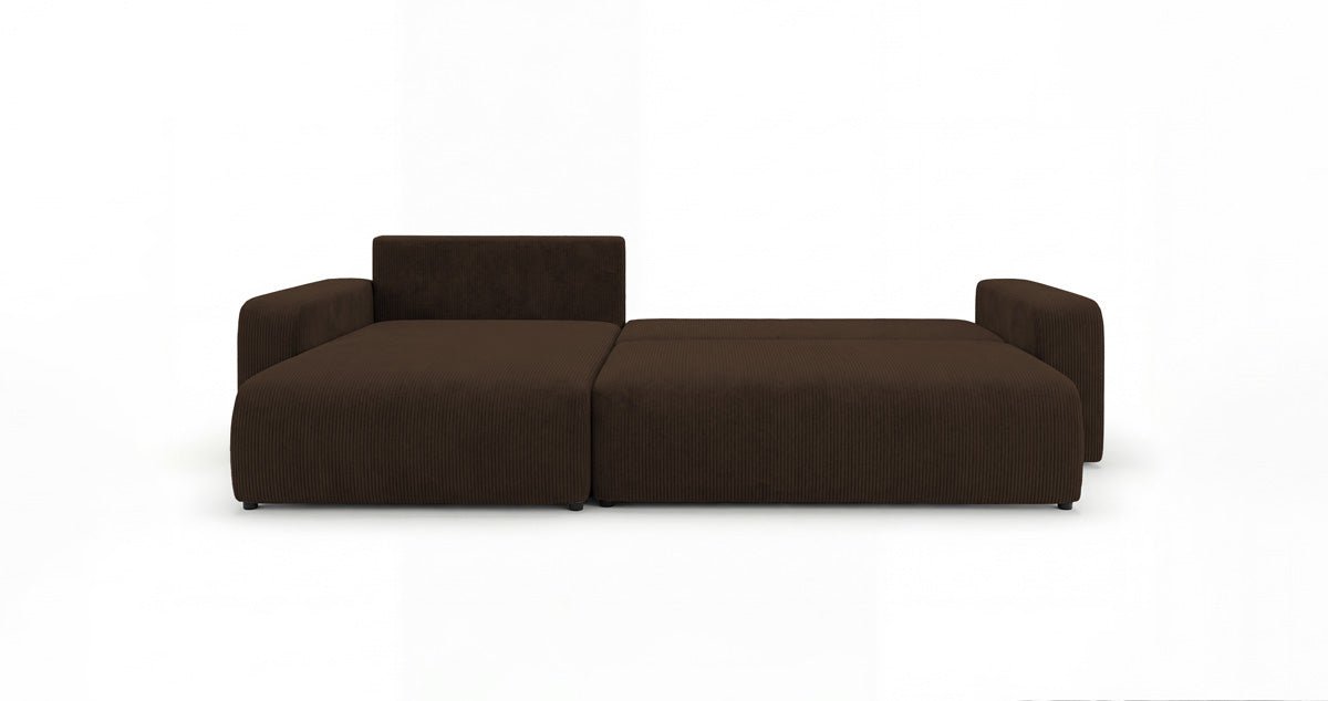 Designer Sofa Noma mit Schlaf- und Klappfunktion in Cord