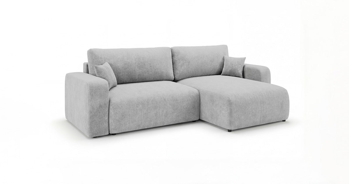 Designer Sofa Noma mit Schlaf- und Klappfunktion in Cord