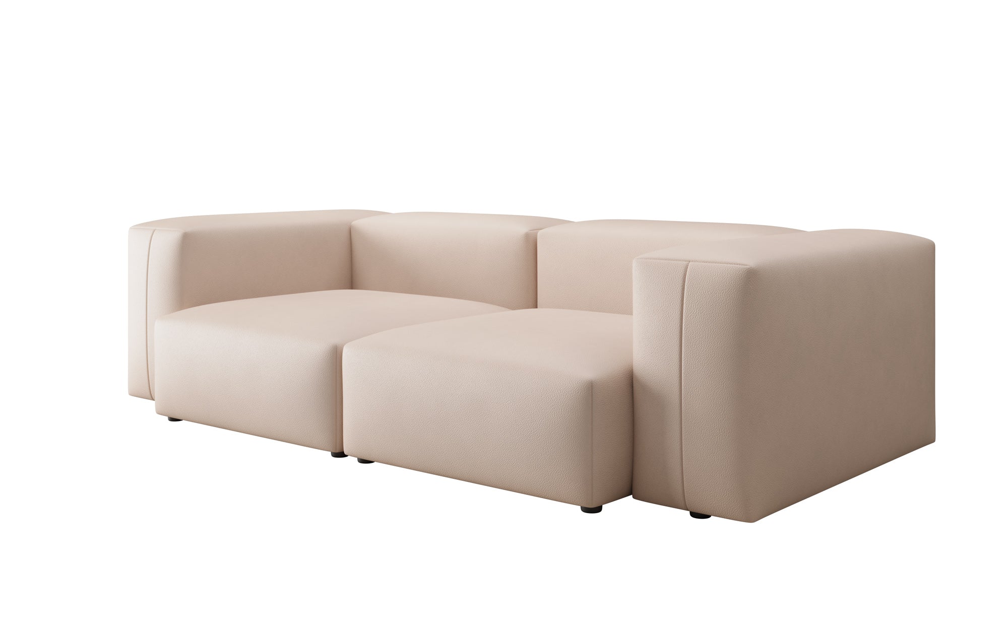 Designer 2 Sitzer Sofa Snug in Echtleder
