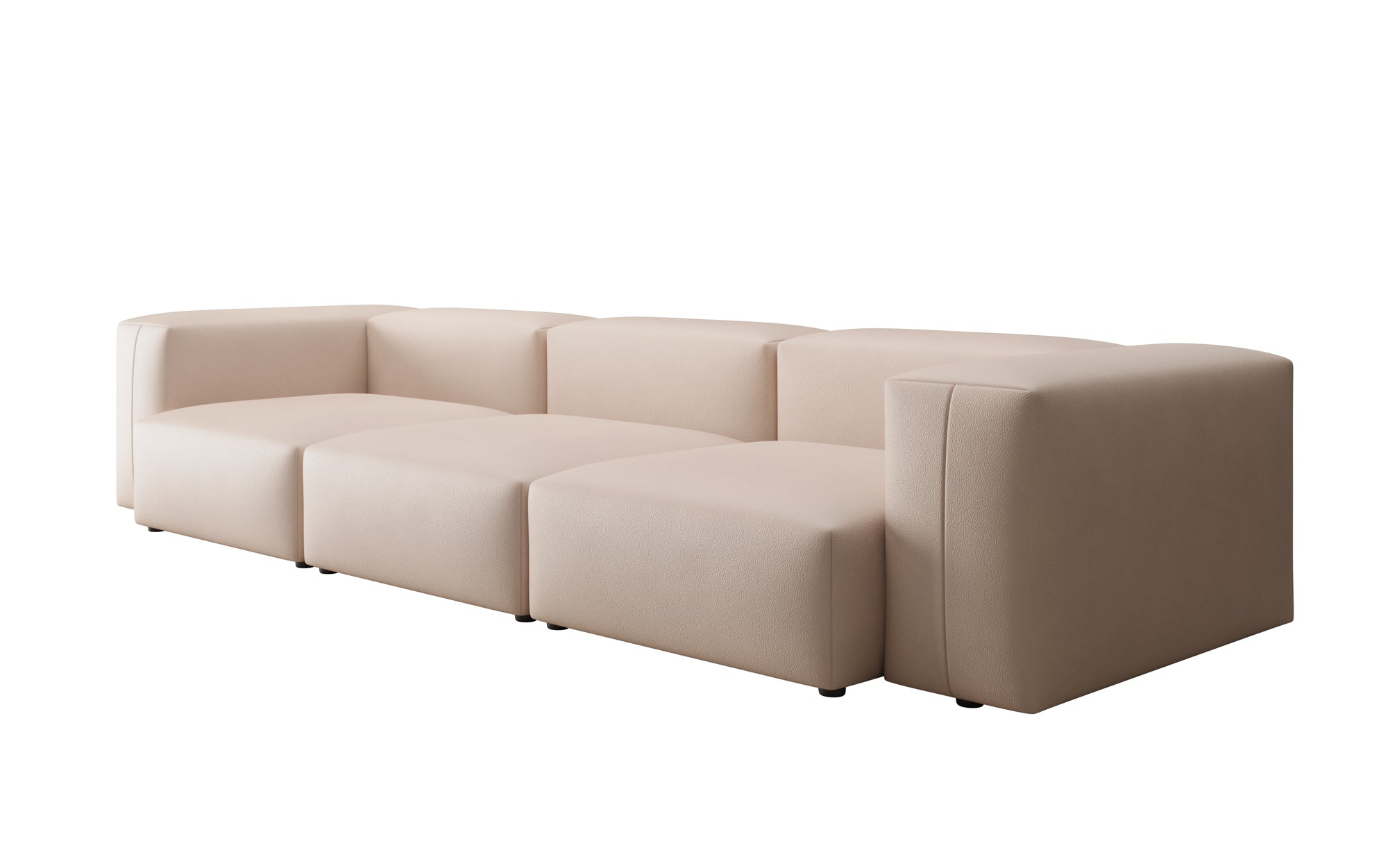 Designer 3 Sitzer Sofa Snug in Echtleder
