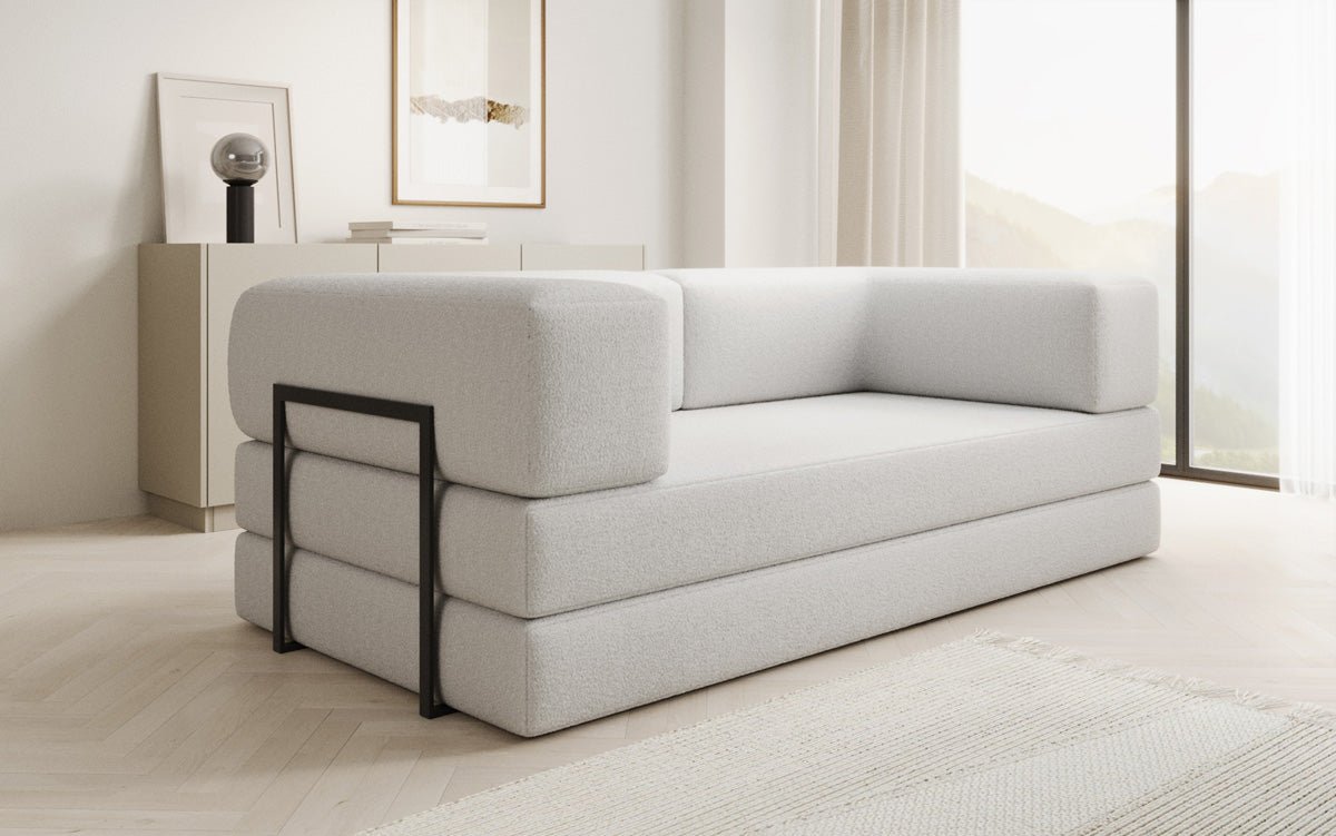 Designer Sofa Lazy 3 Sitzer in Bouclé