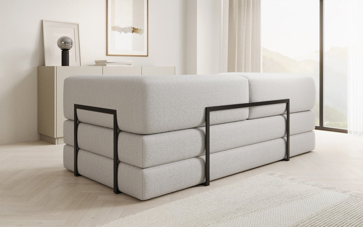 Designer Sofa Lazy 3 Sitzer in Bouclé