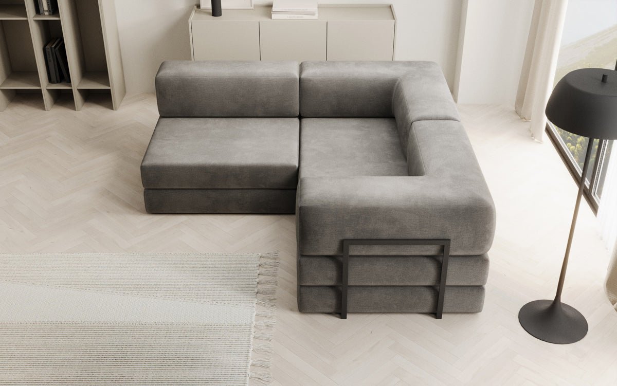 Designer Sofa Lazy L Mini in Samt