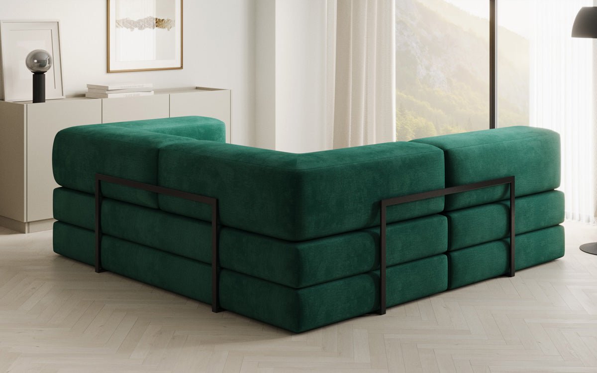 Designer Sofa Lazy L Mini in Samt