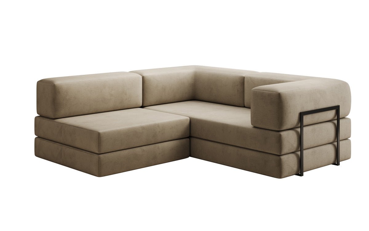 Designer Sofa Lazy L Mini in Samt