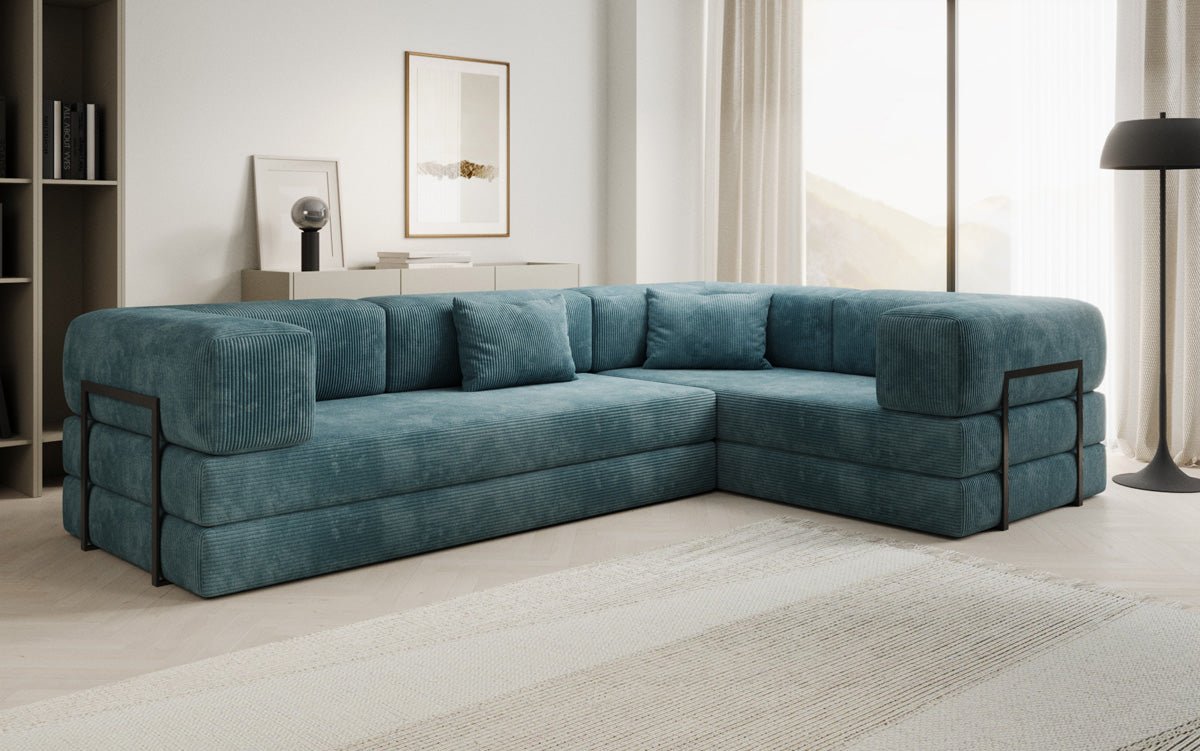 Designer Sofa Lazy L geschlossen in Cord