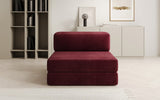 Designer Sofa Mittelmodul Lazy in Samt