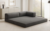 Designer Sofa/Chaise Longue Lazy in Bouclé