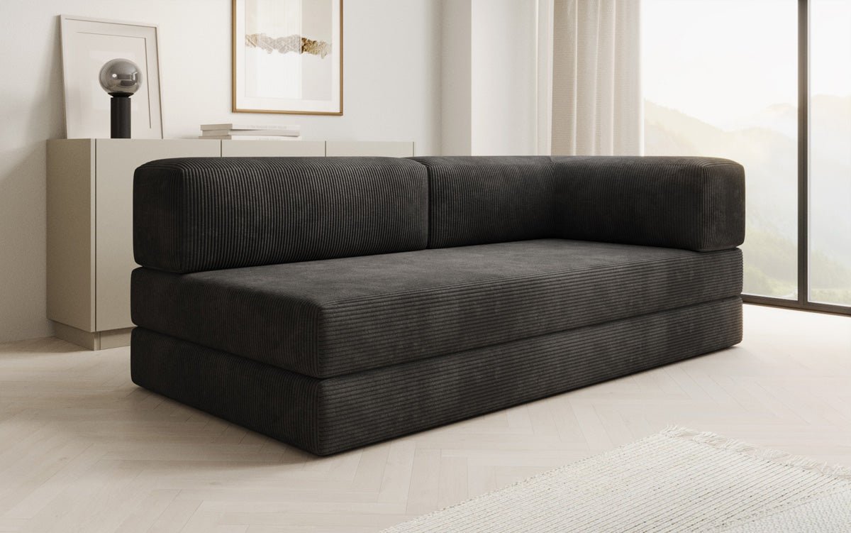 Designer Sofa/Chaise Longue Lazy in Cord