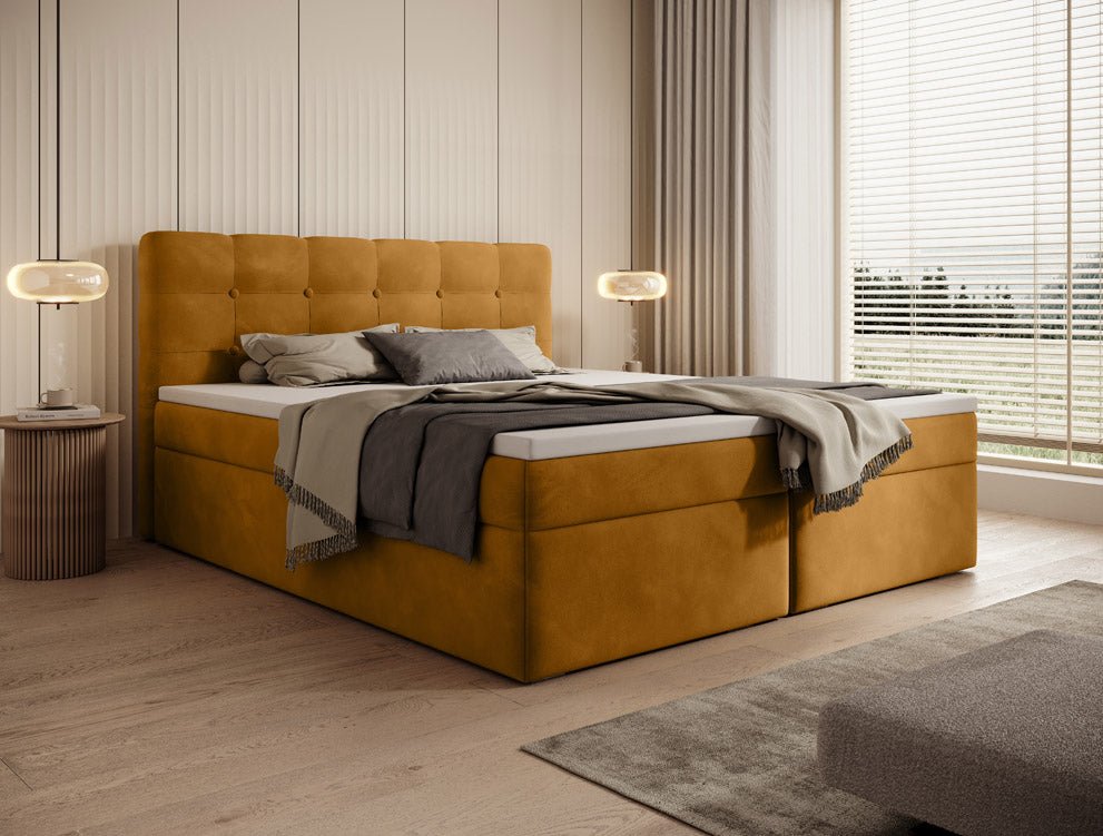 Boxspringbett Faro Samt mit Stauraum
