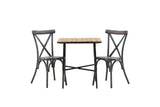Garten Cafegruppe Living – 3-teiliges Gartenmöbel-Set mit Stühlen aus Aluminium