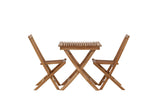 Garten Cafegruppe Wavaro – 3 teiliges Set aus Teakholz
