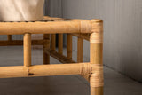 Garten Couchtisch Zypern - Aus Rattan und Bambus in Natur-Optik