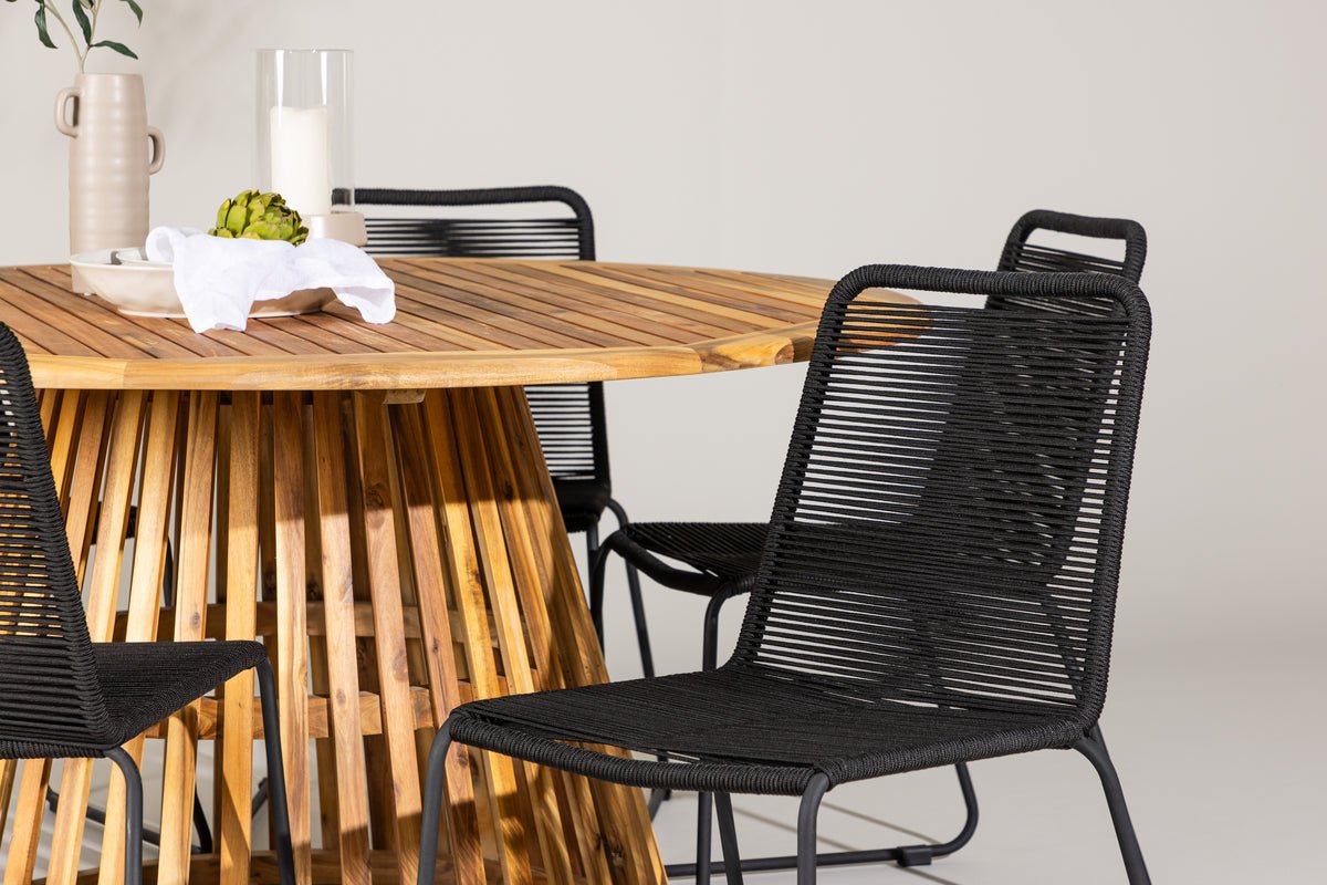 Garten Essgruppe Noris – 7-teiliges Gartenmöbel-Set mit Tisch aus Akazie