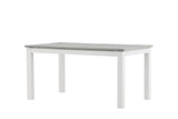 Garten Esstisch Ravello - Ausziehbar von 152 auf 210 cm mit weißem Aluminiumgestell