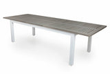 Garten Esstisch Ravello - Ausziehbar von 152 auf 210 cm mit weißem Aluminiumgestell
