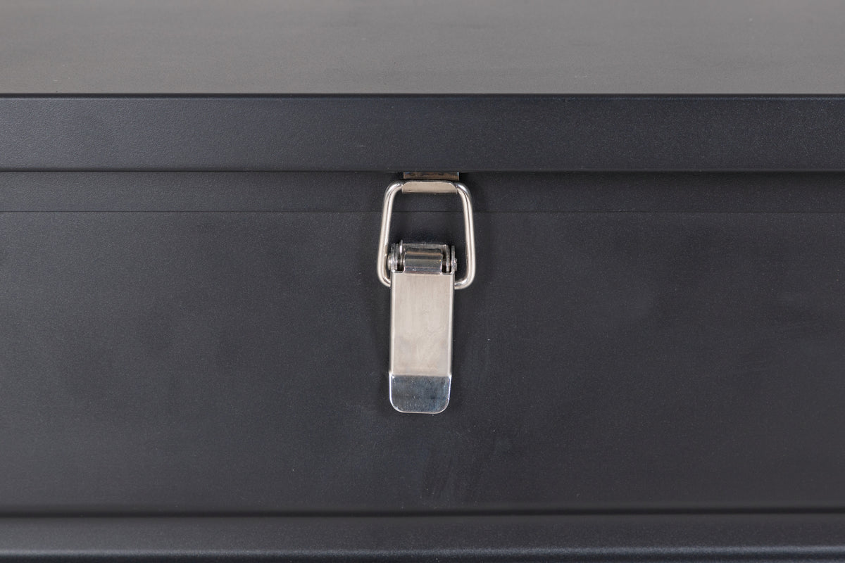 Garten Kissenbox Ludmilla - schwarze Aluminiumkonstruktion inkl. Innentasche