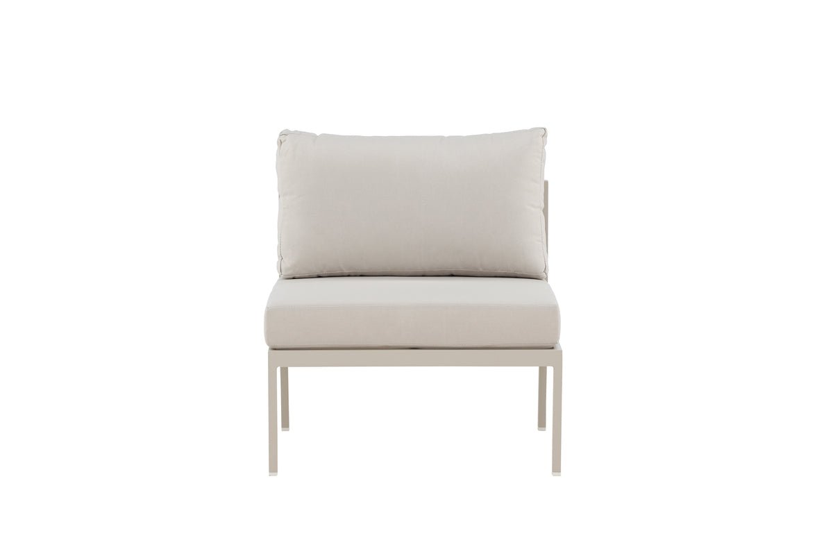 Garten Loungesessel Amina - mit wetterfesten Kissen in Beige