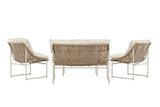Garten Loungeset Marvella – 4-teiliges Outdoor-Sofa-Set in Beige mit Polstern