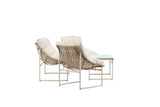 Garten Loungeset Marvella – 4-teiliges Outdoor-Sofa-Set in Beige mit Polstern