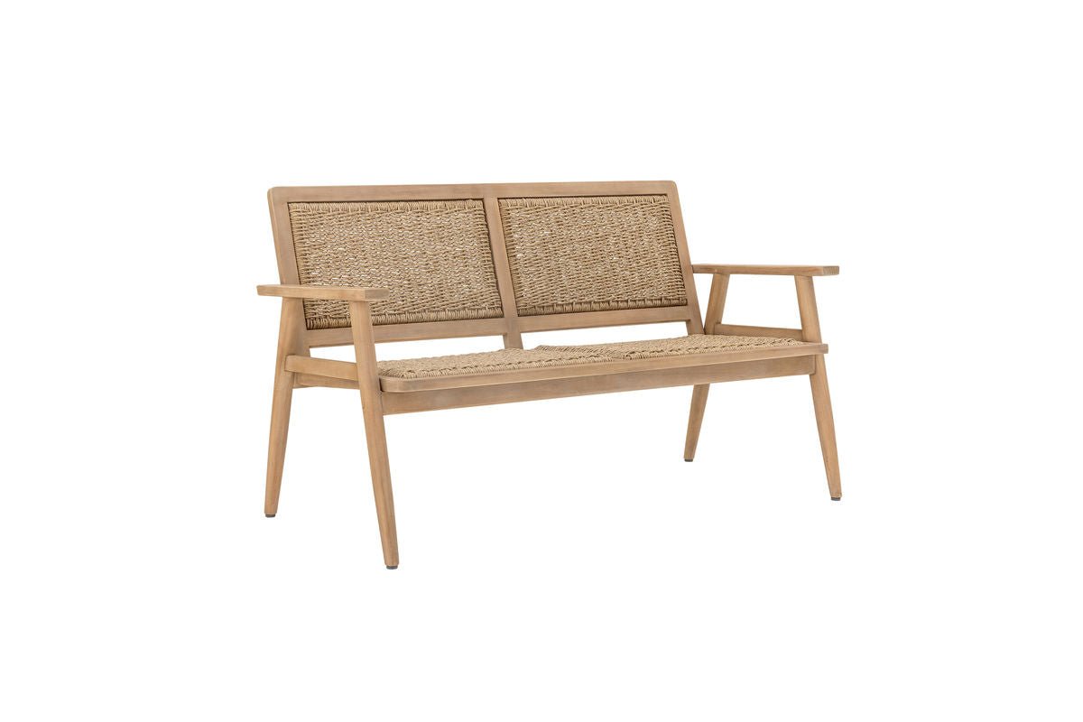 Garten-Sofa Leno – FSC®-Akazienholz mit Polyrattan