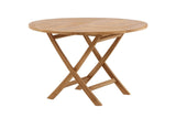 Gartentisch Oraya - ein runder Esstisch aus Teakholz