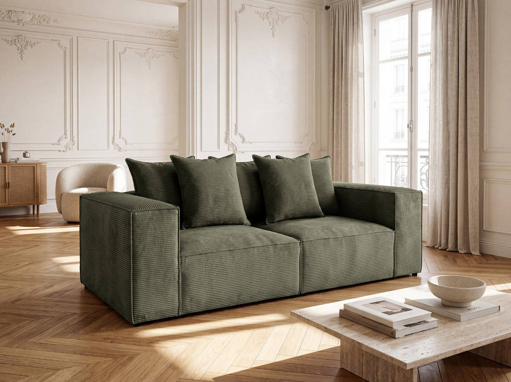 Designer Sofa 3 Sitzer Largo in Cord