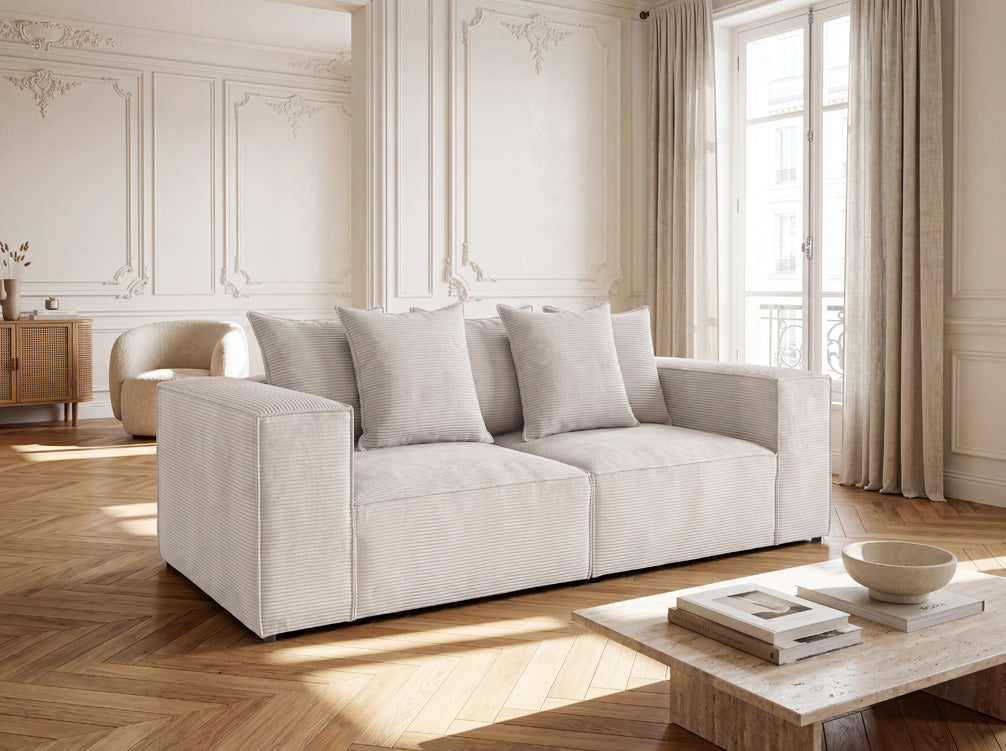 Designer Sofa 3 Sitzer Largo in Cord