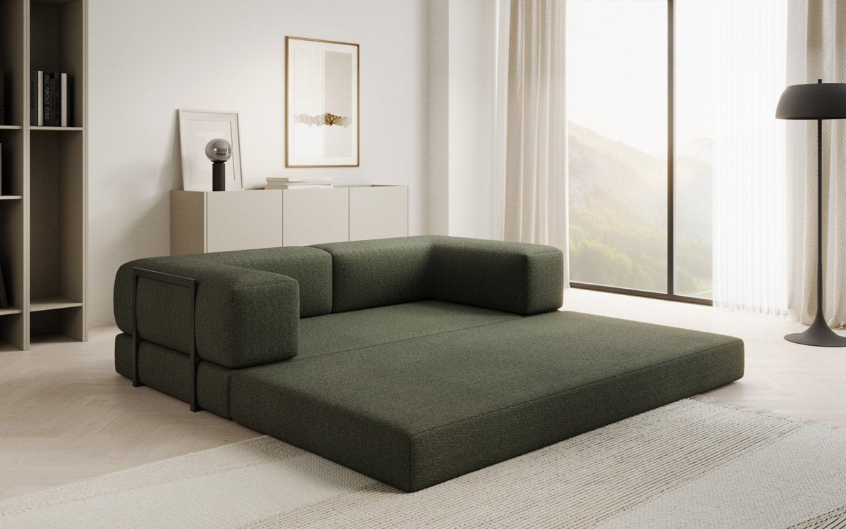 Designer Sofa Lazy 3 Sitzer in Bouclé