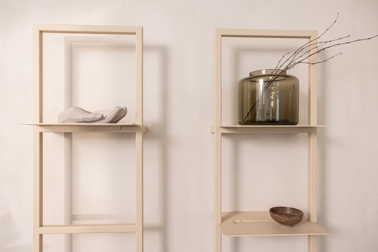 Wandregal Rivo S – Kompaktes Metallregal mit Stecksystem