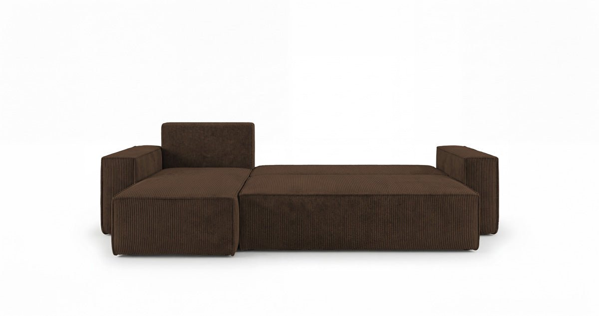Designer Sofa Lunaro Mini mit Schlaf- und Klappfunktion in Cord